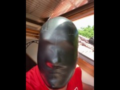 Latex Mask with LaserCut Microperforation from Simon-O without open eyes and nose