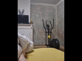 Redhead Jerk off in Jumpsuit
