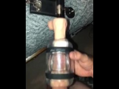 Hismith Dildo Fuck Machine Gets some Frotting, Throating, Docking, and Cumming action 