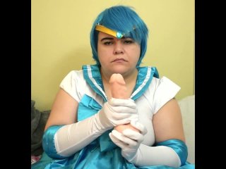 SAILOR MERCURY JOI JERK OFF INSTRUCTIONS SAILOR MOON ANIME COSPLAY