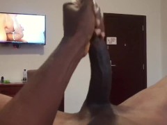 OIL BIG CLIT RUBBING PUSSY STROKING MY BBC Ang