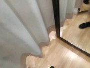Preview 4 of I follow an unknown girl in the clothing store and she sucks my dick in the fitting rooms