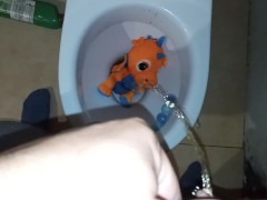 Orange dragon Peeing#1
