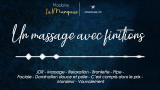 A Deep Throat Massage Followed By A French Audio Porn Blowjob Massage