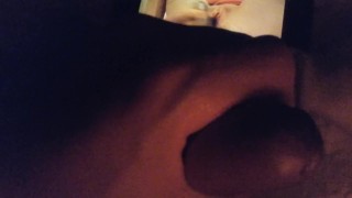 Cumming watching video of @roxycums69  