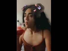 Petite Latina Smoke & Blow Clouds - 20