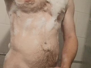 Wanking the shower 