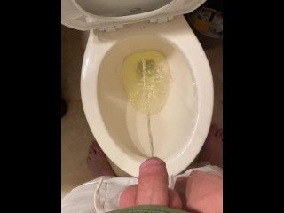 Twink Pissing in Dirty Toilet