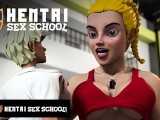 HENTAI SEX SCHOOL - Hentai Student Eats Out His Teacher's Perfect Pussy Until She Orgasms!