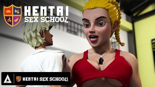 HENTAI SEX SCHOOL Hentai Student Orgasms Over His Teacher's Perfect Pussy