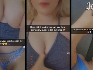 Mijn Stiefbroer Sexten Op Snapchat Totdat Hij me Neukt En Klaarkomt in Mijn Poesje (@real.joyliii Voeg me Toe)