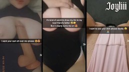 在 Snapchat 上给我最好的朋友爸爸发短信，直到我 CUUM @joyliii_real