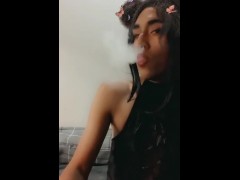 Petite Latina Smoke & Blow Clouds - 43