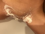 Preview 6 of I asked my roommate to shave my pussy. It was so sexy so he fuck me in bath