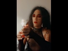 Petite Latina Smoke & Blow Clouds - 61