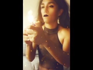 Petite Latina Smoke & Blow Clouds - 64