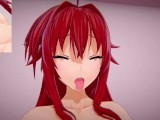 DxD - Horny Rias ride on your cock |POV|