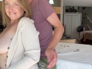 Preview 2 of Stepmom MILF fucked and given facial by stepson