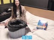 Preview 4 of 【한국어 자막】재난용 화장실을 여자가 사용한 결과 | 일본의 아름다운 오줌.바이브레이터,자위행위, 시오후키