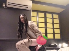 【한국어 자막】재난용 화장실을 여자가 사용한 결과 | 일본의 아름다운 오줌.바이브레이터,자위행위, 시오후키 7/16