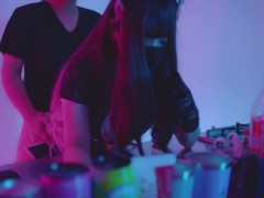 彼女のえちえちが止まらない。「超やば変態コンカフェ嬢がえちえちエナメルナース姿で客のミルクセーエキを逆注文からの口内ぶっかけ直飲みゴックンっ」 9/16