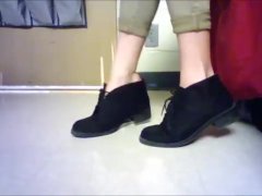 Barefoot in Sneakers and Desert Boots