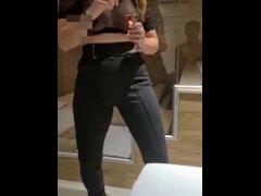 Bitch wife smooking, drinking and dancing funk in a motel