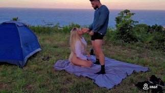 Fucking in the camp my stepsister