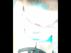 Voyeur Girl Driving In Mini Dress Part 2