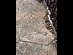 Pee desperation outdoors piss fetish self pee in crowded place