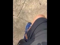 Pee desperation outdoors piss fetish self pee in crowded place - Screenshot 5 of 16 - Cant Hold It