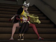 Preview 6 of Guilty Gear Millia Rage is subjected by Ramlethal Valentine hot Lesbian sex