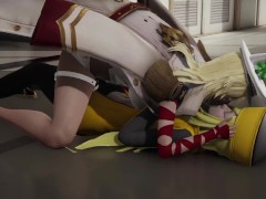 Guilty Gear Millia Rage is subjected by Ramlethal Valentine hot Lesbian sex