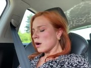 Preview 4 of I play with my pussy in the car while he drives