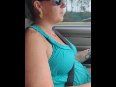 I let guy film me in mini dress while I drive on the highway