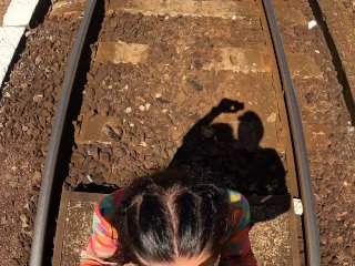 He fuck me and cumshot me on bench right next to public train station and car road -so risky !