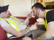 Preview 4 of STUNNING TATTOO LAD WITH BIG HAIRY COCK FUCKS M8