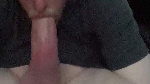 Deeptroating my own 9 inch dick in the car