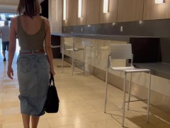Cumming hard in public restaurant with Lush remote controlled vibrator - Screenshot 6 of 16 - Public