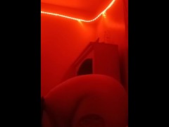 Shaking my ass for the camera (sorry for the bad shot)