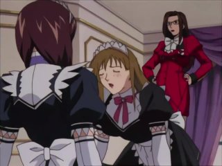 pussy licking, lesbian kiss, maid, lesbian hentai