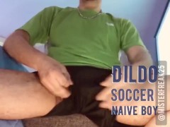 Dildo time after soccer game naive boy