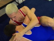 Preview 1 of Young guys were engaged in wrestling, but got excited and began to fuck