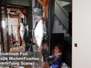 Preview 5 of Aluminum Foil Duct Tape Mummification (Mummifying Scene)