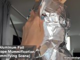 Aluminum Foil Duct Tape Mummification (Mummifying Scene)