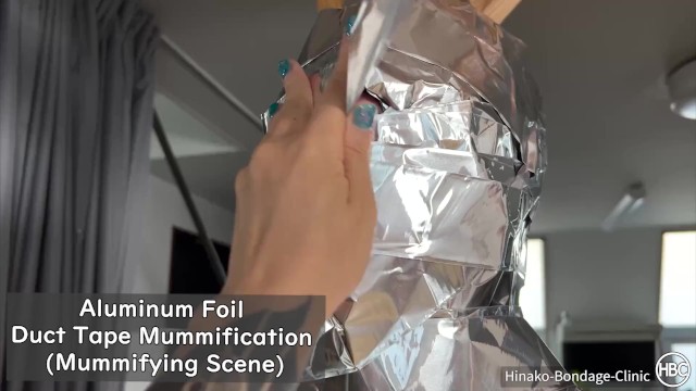 640px x 360px - Aluminum Foil Duct Tape Mummification (Mummifying Scene) - Pornhub.com