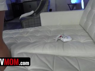 Two Busty Stepmoms Vanessa Cage And Rachael Cavalli Get Their Milf Pussies Pounded POV - PervMom screenshot number 0