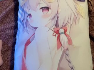dakimakura, anime body pillow, pocket pussy, solo
