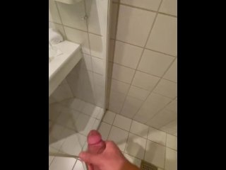 Cumshot in shower