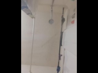 Watch my fat hairy pussy piss all over you